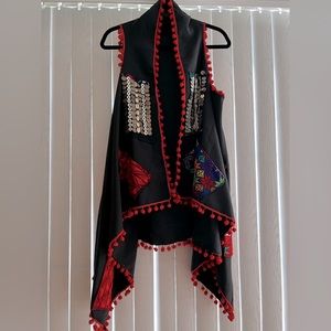 Boho Chic Embroidered Vest